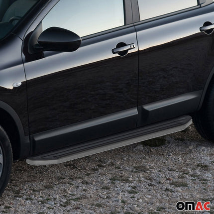 Trittbretter Seitenschweller für Nissan Qashqai 2013-2018 ABE Alu