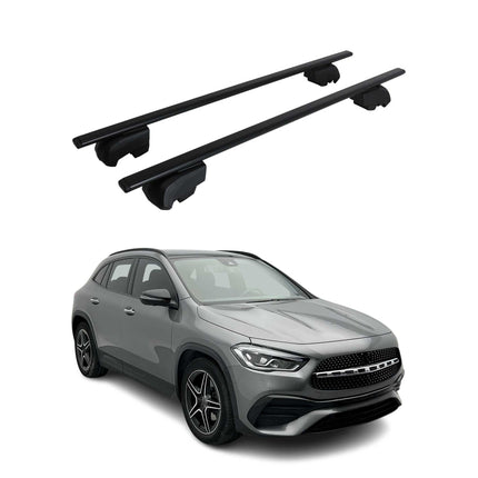 Dachträger Grundtäger für Mercedes GLA H247 2020-2026 75kg Metall Schwarz 2 tlg