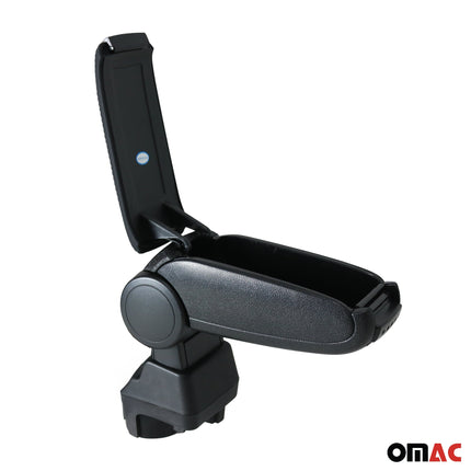 Mittelarmlehne Armlehne für Opel Corsa F 2019-2022 Pre-FL PU-Leder ABS Schwarz