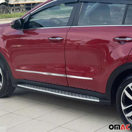 Seitentürleiste Türleisten Türschutzleiste für Kia Sportage 2015-2021 Chrom 4x