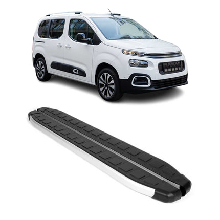 Seitenbretter Trittbretter für Citroen Berlingo 2018-26 Kombi L1 Kurzer Schwarz