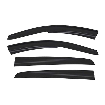 4x Windabweiser Regenabweiser für Opel Astra G 1998-2005 Acryl Dunkel