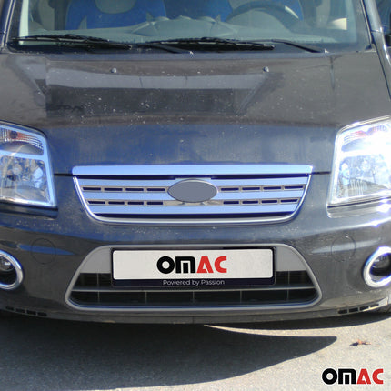 Kühlergrill Leisten Grillleisten für Ford Connect 2009-2014 Edelstahl Chrom 2x
