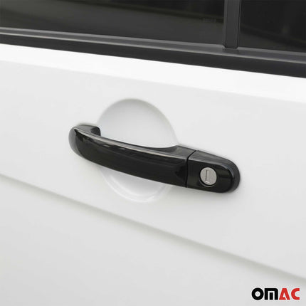 Türgriff Blende Türgriffkappen für VW Amarok 2010-2021 4-Tür Edelstahl Dunkel 8x