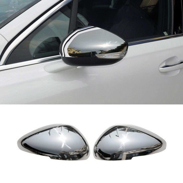 Spiegelkappen Spiegelabdeckung für Citroen DS5 2011-2019 Edelstahl Chrom 2tlg