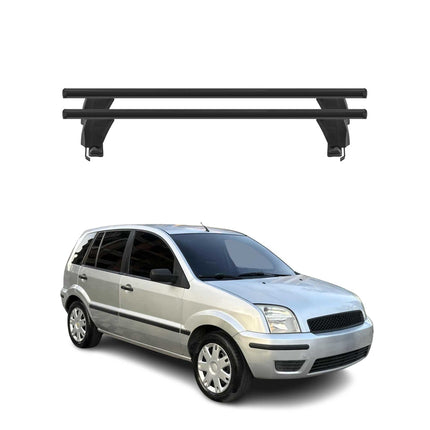 Menabo Dachträger Grundtäger für Ford Fusion 2002-2012 50kg Alu Schwarz 2 tlg