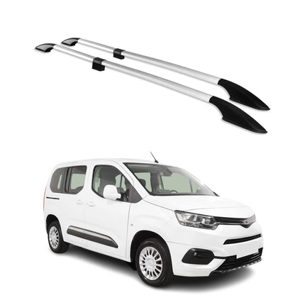 Dachreling Relingträger für Toyota Proace City 2019-2026 Kurzer Alu Grau
