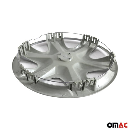 4x Radkappen Radzierblenden Radblenden für Auto 16" Zoll Radkappensatz Silber