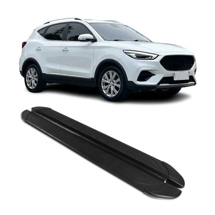 Seitenschweller Trittbretter für MG ZS 2017-2026 Schwarz Aluminium 2 tlg