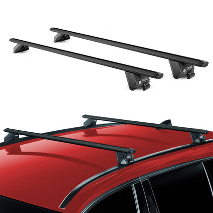 Dachträger Grundtäger für Nissan Qashqai J12 2021-2026 100kg Alu Schwarz 2x ABE