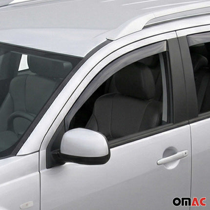 Windabweiser Regenabweiser für Renault Clio 2012-2019 5tür Dunkel Acryl 2tlg