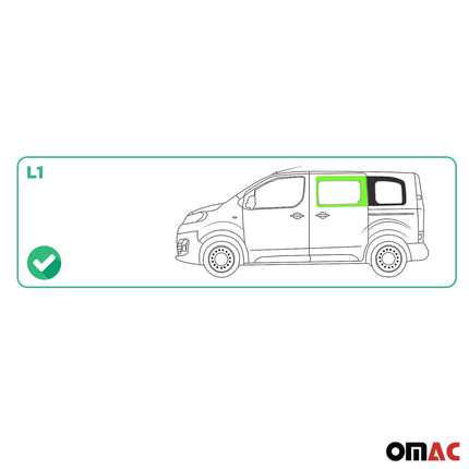 Seitenfenster Sicherheitsglas für Opel Vivaro C 2019-2026 Links L1 Schwarz