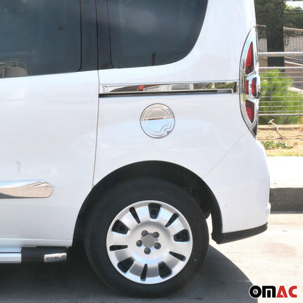 Tankdeckel Blenden Tankverschluss für Opel Combo D 2012-2018 Edelstahl Chrom