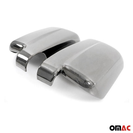 Spiegelkappen Spiegelabdeckung für Ford Connect 2009-2014 Chrom ABS Silber 2tlg