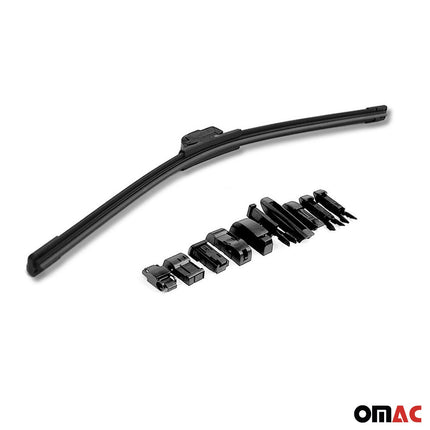 OMAC Universal Scheibenwischer 24" 600mm Wischerblätter Vorne Schwarz Naturgummi