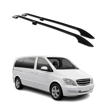 Dachreling für Mercedes Vito / V Klasse W447 W639 2003-2026 L1 Aluminium Schwarz