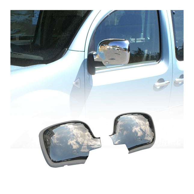 Spiegelkappen Spiegelabdeckung für Renault Kangoo 2008-2013 Edelstahl Chrom