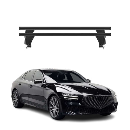 Menabo Dachträger Grundtäger für Genesis G70 2018-2026 50kg Alu Schwarz 2 tlg