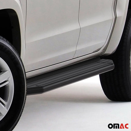 Trittbretter Seitenschweller für VW Amarok 2010-2016 Alu Schwarz ABE