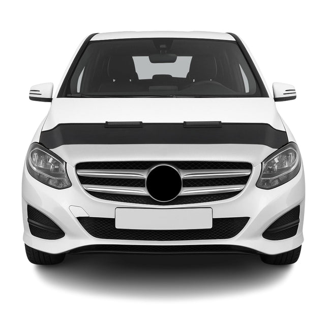 Haubenbra Steinschlagschutz für Mercedes B Klasse W246 2012-2018 Schwarz Halb