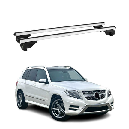 Dachträger Grundtäger für Mercedes GLK Klasse X204 2008-2015 75kg Silber Alu 2x