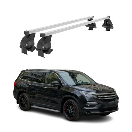 Menabo Dachträger Grundtäger für Honda Pilot 2015-2022 50kg Stahl Silber 2 tlg