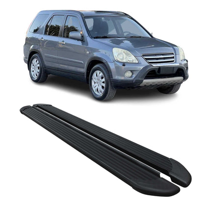 Seitenschweller Trittbretter Schweller für Honda CR-V 2002-2006 Alu Schwarz