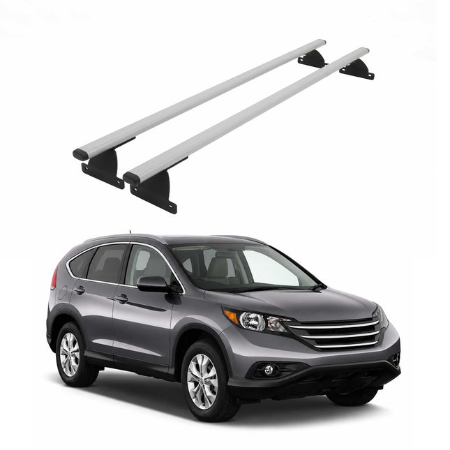 Dachträger Grundtäger für Honda CR-V IV 2013-2018 75kg Stahl Silber 2 tlg