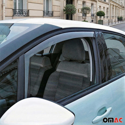 Windabweiser Regenabweiser für Citroen C3 2016-2024 Dunkel Acryl 2tlg