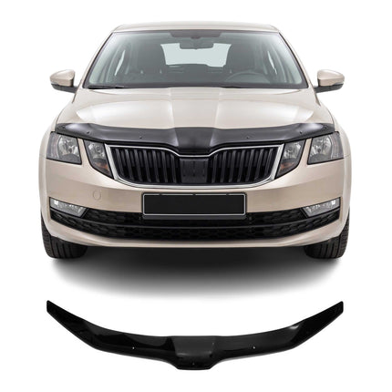 Motorhaube Deflektor Insekten Steinschlagschutz für Skoda Octavia 2017-20 Dunkel