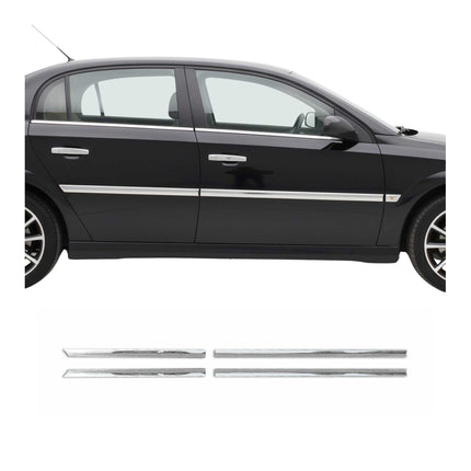 Seitentürleiste Türleisten Türschutzleiste für Opel Vectra C 2002-2008 Chrom 4x