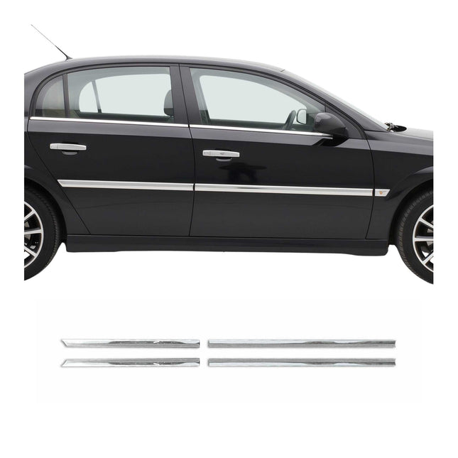 Seitentürleiste Türleisten Türschutzleiste für Opel Vectra C 2002-2008 Chrom 4x