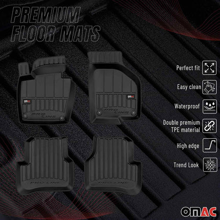 OMAC Gummi Fußmatten für VW Passat B6 2005-2010 Premium TPE Automatten 4tlg