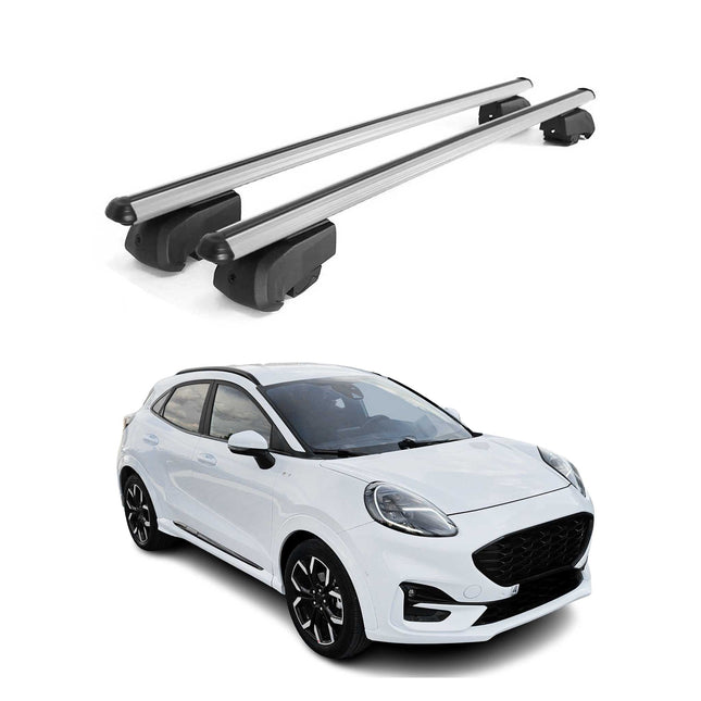 Dachträger Gepäckträger für Ford Puma 2019-2026 Querträger ABE Alu Grau 2x