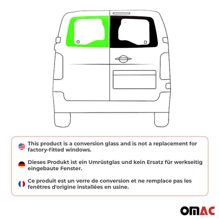 Heckscheibe Flügeltürfenster für Toyota Proace 2016-2026 L1 L2 L3 Hinten Links