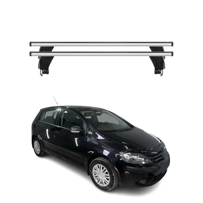 Menabo Dachträger Grundtäger für VW Golf Plus 2004-2008 50kg Alu Silber 2 tlg