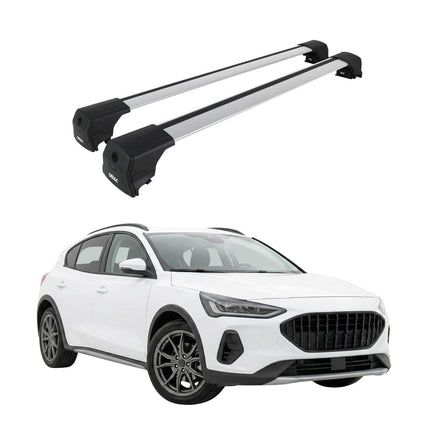 Dachträger Grundtäger für Ford Focus IV Active 2018-2025 75kg Aluminium Silber