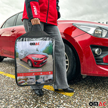 Auto Schutzhülle Vollgarage Autoabdeckung Universal Grau 470x190x155