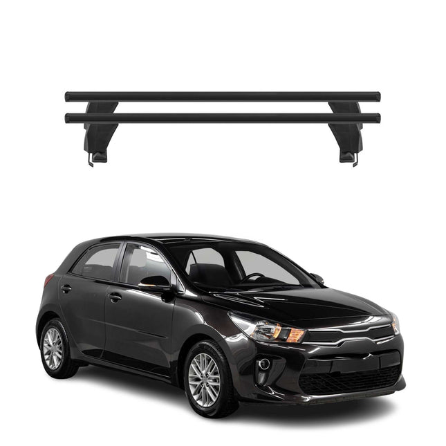 Menabo Dachträger Grundtäger für Kia Rio Schrägheck 2017-2026 50kg Alu Schwarz