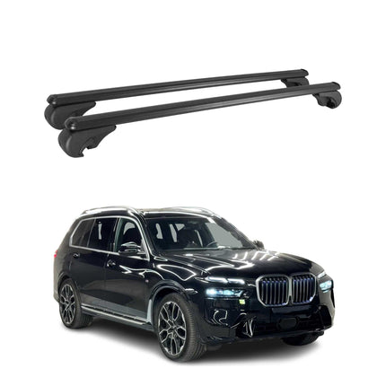 Dachträger für BMW X7 2018-2026 Gepäckträger Grundträger Aluminium Schwarz 2tlg