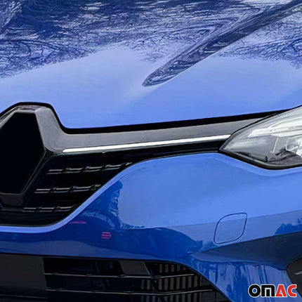Kühlergrill Leisten Grillleisten für Renault Clio 2019-2025 Edelstahl Chrom 2x