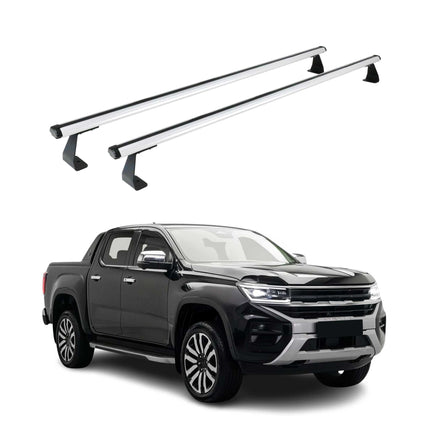 Dachträger Gepäkträger für VW Amarok mk2 2023-2026 Silber Alu 2 tlg