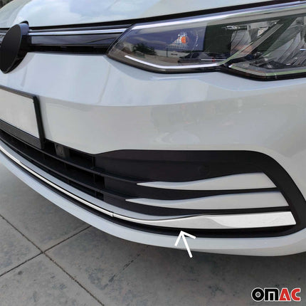 Kühlergrill Leisten Grillleisten für VW Golf 8 Schrägheck 2019-2026 Chrom 3tlg