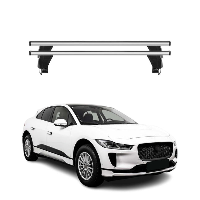 Menabo Dachträger Grundtäger für Jaguar I-Pace 2018-2024 50kg Alu Silber 2 tlg