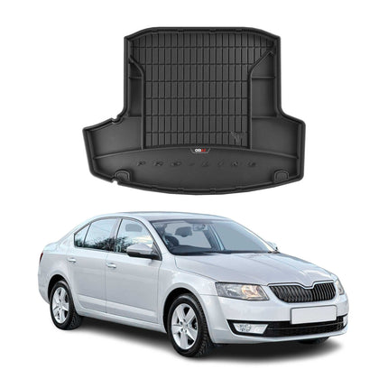 OMAC Gummi Kofferraumwanne für Skoda Octavia 2016-2019 TPE Laderaumwanne Schwarz