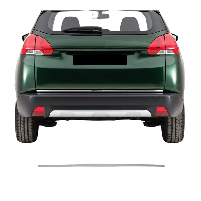 Kofferraumleiste Heckleiste für Peugeot 2008 2013-2020 Untere Chrom Edelstahl