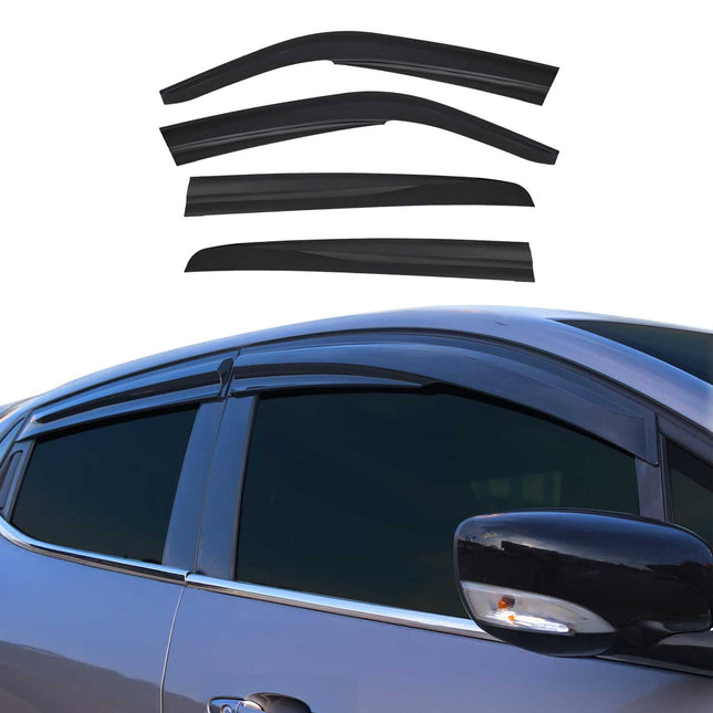 4x Windabweiser Regenabweiser für VW Golf 1991-1998 Schrägheck Kombi Dunkel