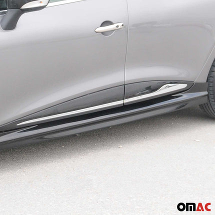 Türleisten Scheinwerferrahmen Böser Blick für Renault Clio 2012-2019 Chrom Satz