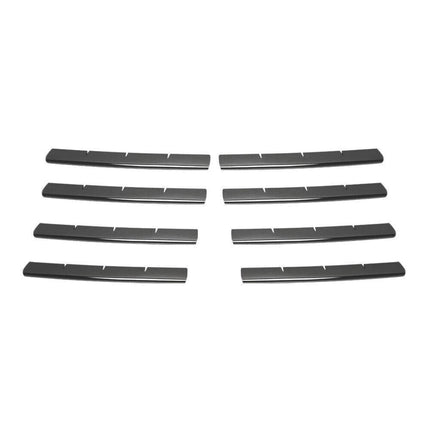 Kühlergrill Leisten Grillleisten für VW Transporter T5 2003-2009 Chrom Dunkel 8x