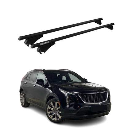 Menabo Dachträger Grundtäger für Cadillac XT4 2018-2026 75kg Alu Schwarz 2 tlg